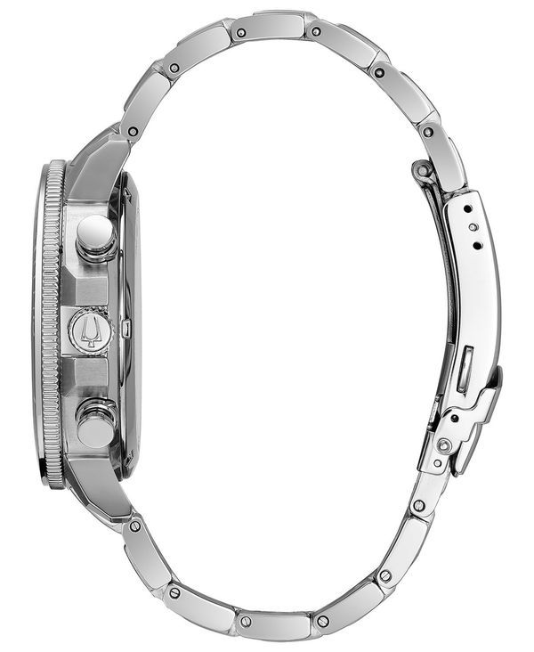 ブロバ メンズ アクセサリー 腕時計 Tシャツ Bulova Mens Chronograph ブロバ メンズ アクセサリー 腕時計 Tシャツ Bulova Mens Chronograph Marine Star Stainless Steel Bracelet Watch 45mm Silver シルバー