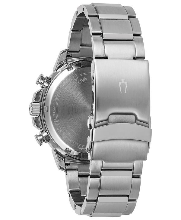 ブロバ メンズ アクセサリー 腕時計 Tシャツ Bulova Mens Chronograph ブロバ メンズ アクセサリー 腕時計 Tシャツ Bulova Mens Chronograph Marine Star Stainless Steel Bracelet Watch 45mm Silver シルバー