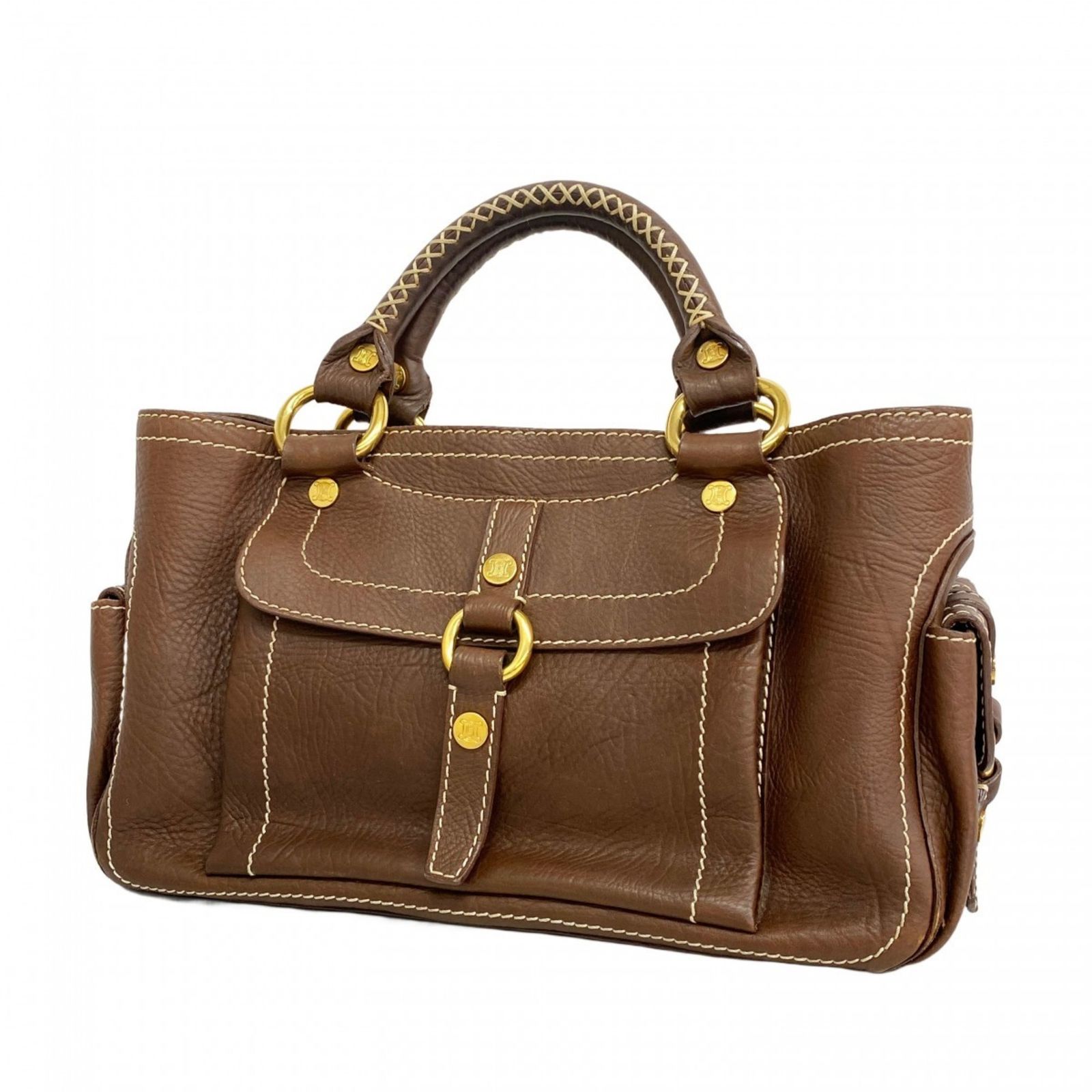CELINE(セリーヌ)レザー：ブラウンブギーバッグ セリーヌ CELINE 