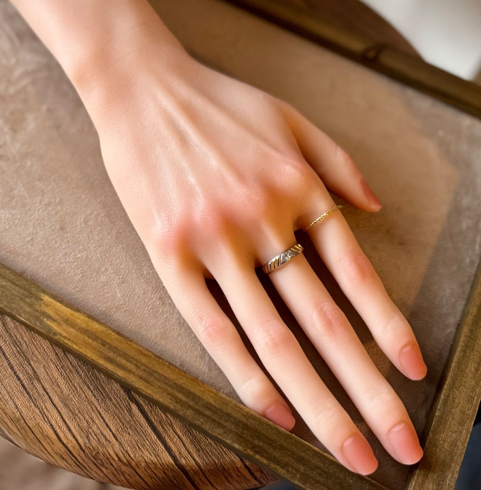 セリーヌ◇Pt850/K18YG*16号*マカダム*コンビリング*CELINE - メルカリ