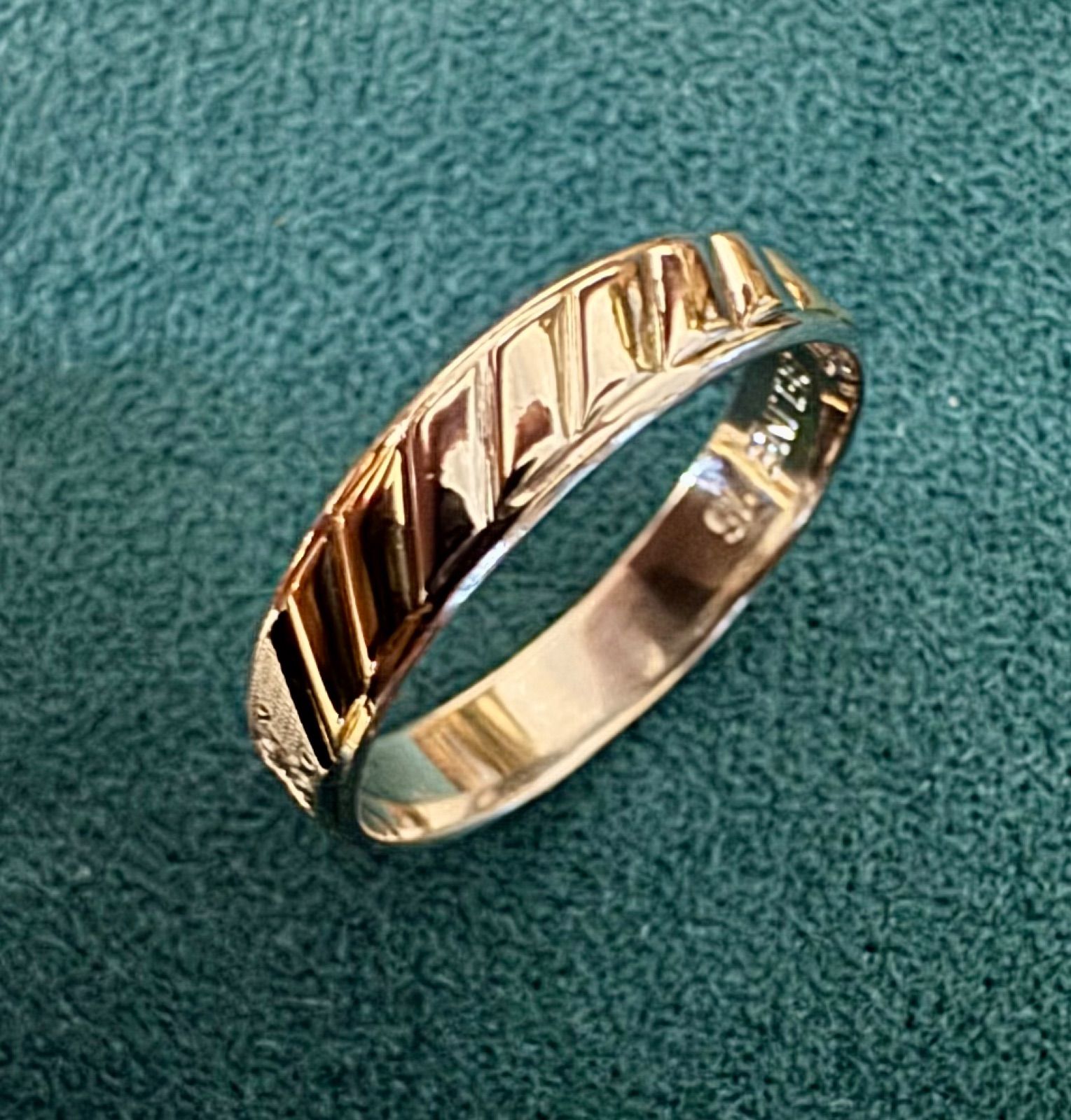 セリーヌ◇Pt850/K18YG*16号*マカダム*コンビリング*CELINE - メルカリ