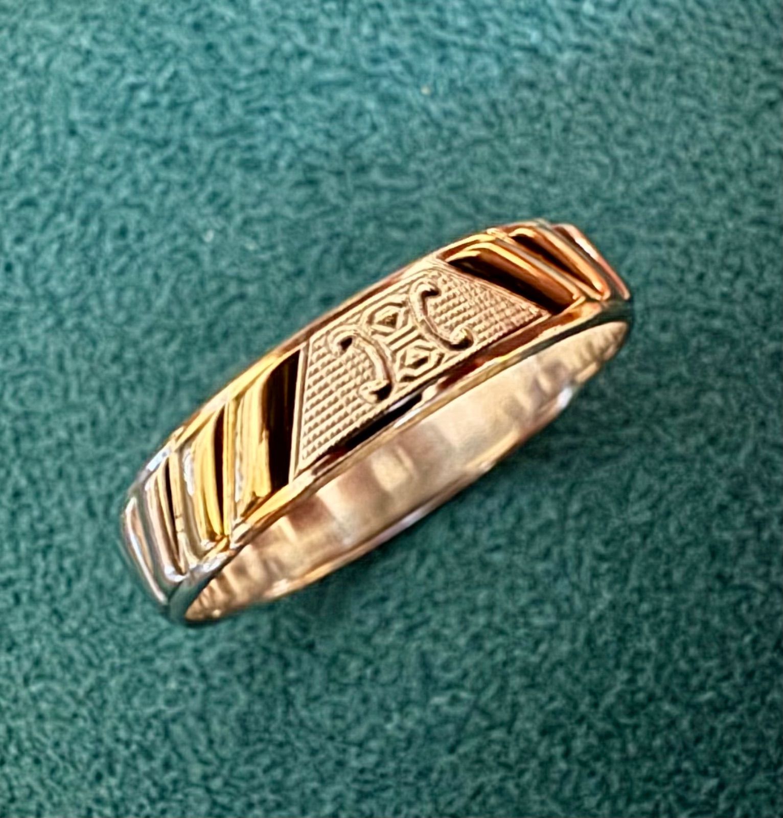 セリーヌ◇Pt850/K18YG*16号*マカダム*コンビリング*CELINE - メルカリ