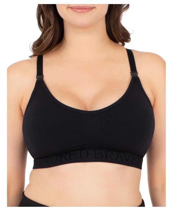 キンドリッド ブレイブリー レディース アンダーウェア ブラジャー マタニティ Kindred Bravely Maternity Sublime Nursing Sports Bra Fits 30B40D Black ブラック