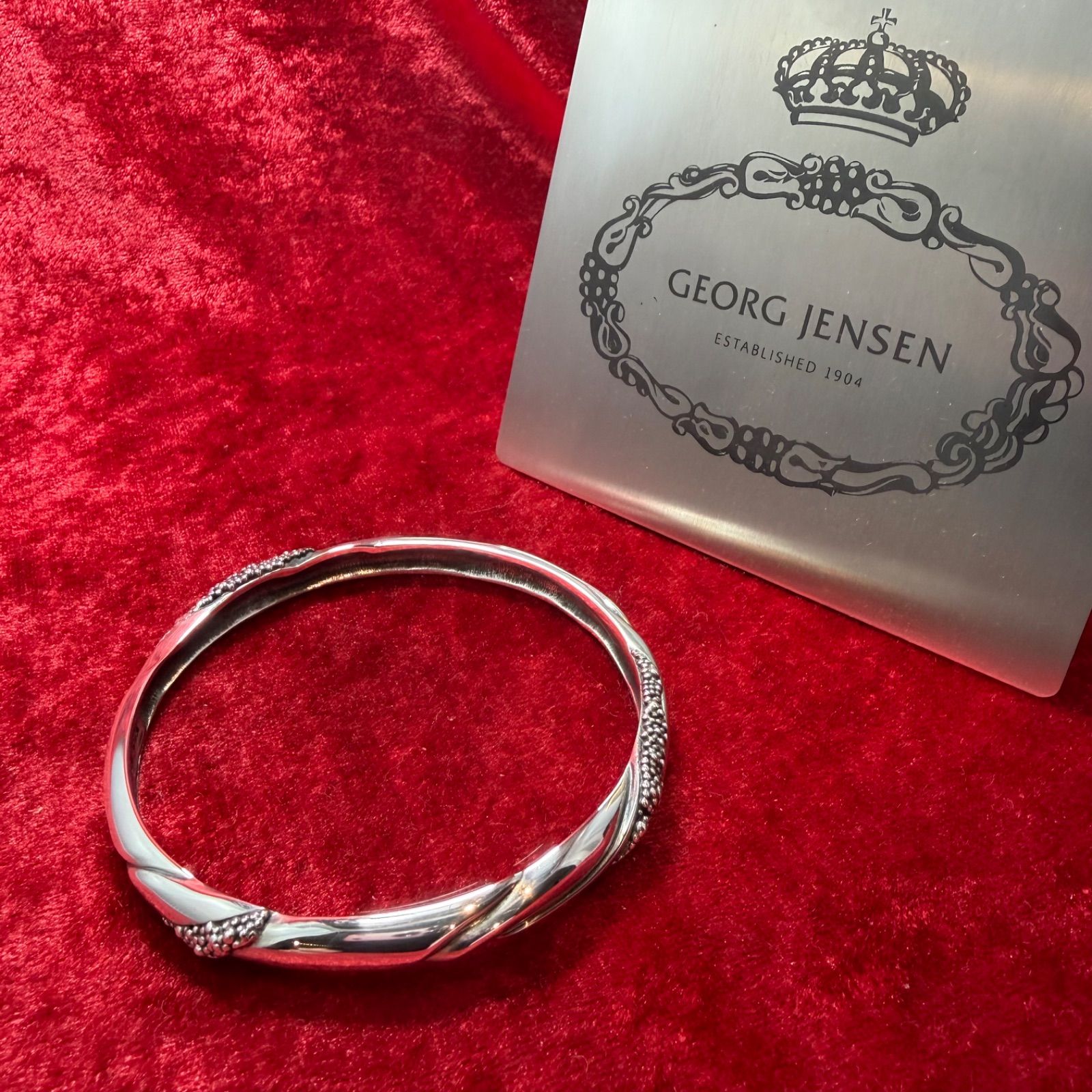 美品 バングル ♯361 38g ジョージジェンセン/GEORG JENSEN