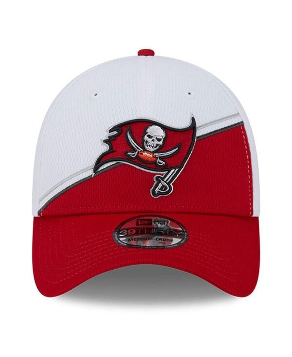 ニューエラ メンズ アクセサリー 帽子 New Era Mens White Red Tampa Bay Buccaneers 2023 Sideline 39THIRTY Flex Hat White Red ホワイト