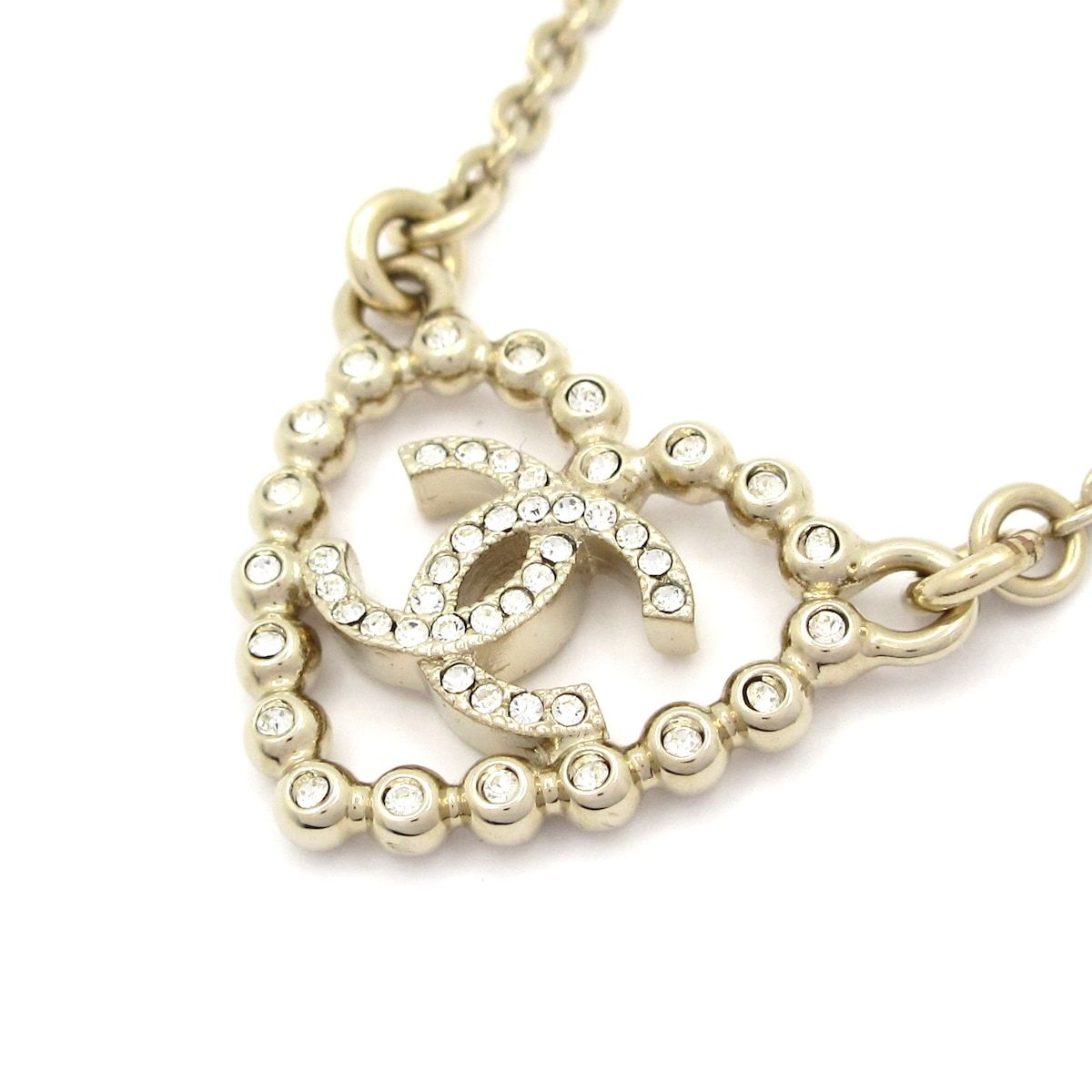 CHANEL ABF459 B19984 ネックレス シャネル ハート ココ - CHANEL 