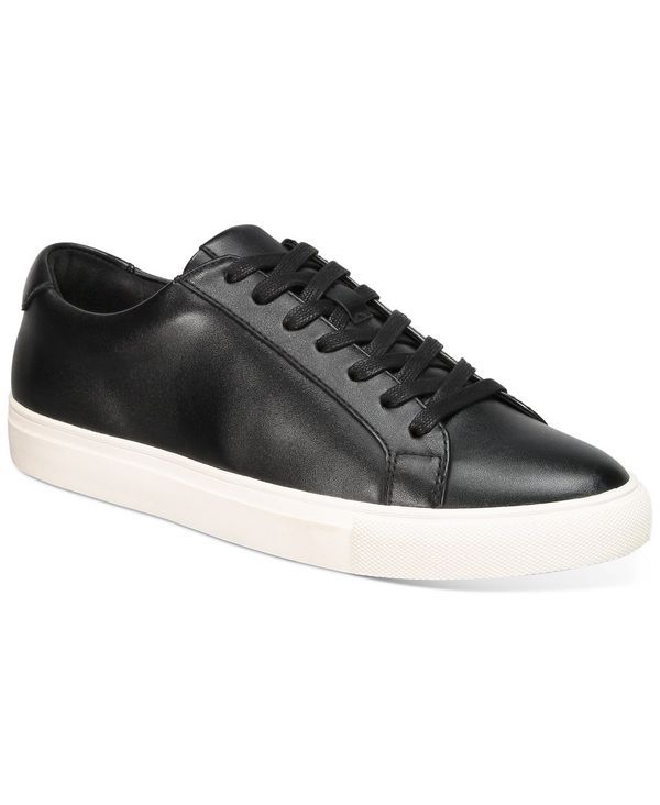 アルファニ メンズ シューズ スニーカー レース Alfani Mens Grayson LaceUp Sneakers Black w White ホワイト