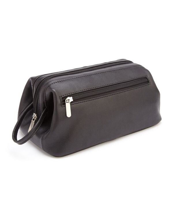 ロイス メンズ バッグ クラッチバッグ レザー ROYCE New York Colombian Leather Toiletry Bag Black ブラック