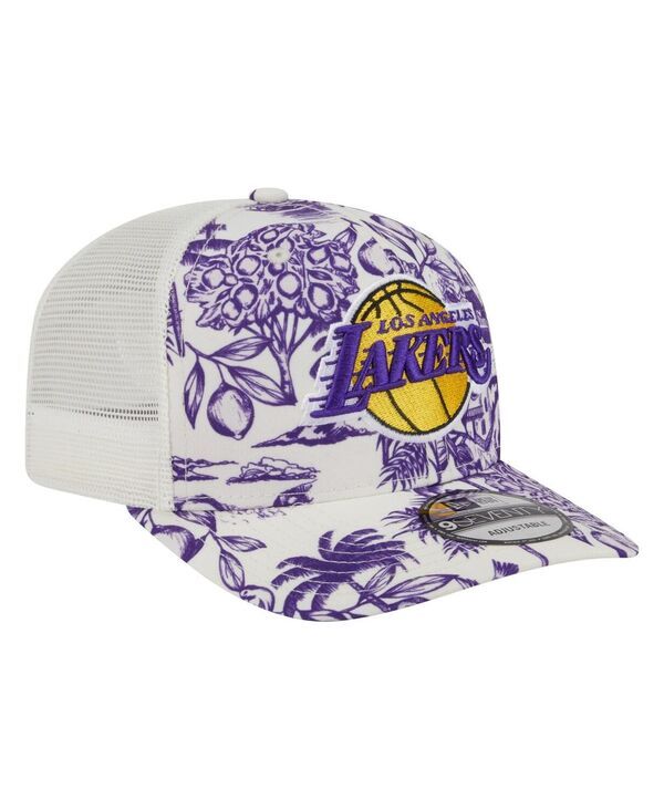ニューエラ メンズ アクセサリー 帽子 New Era Mens White Los Angeles Lakers Lemon Tree 9SEVENTY Adjustable Hat White ホワイト