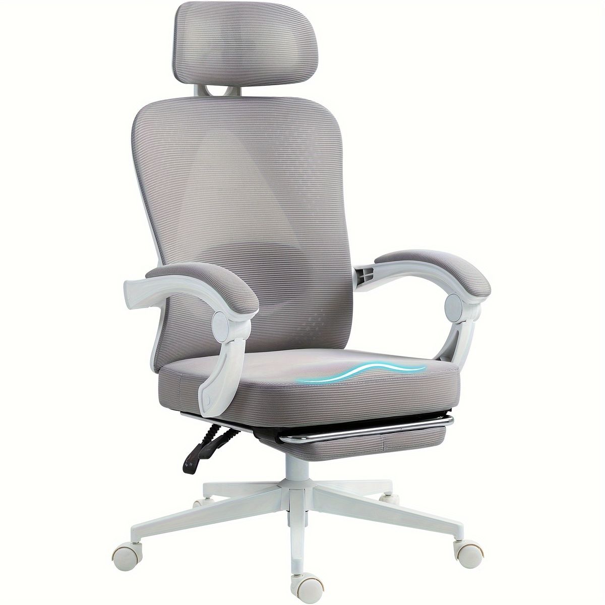 オフィスチェア オットマン付き