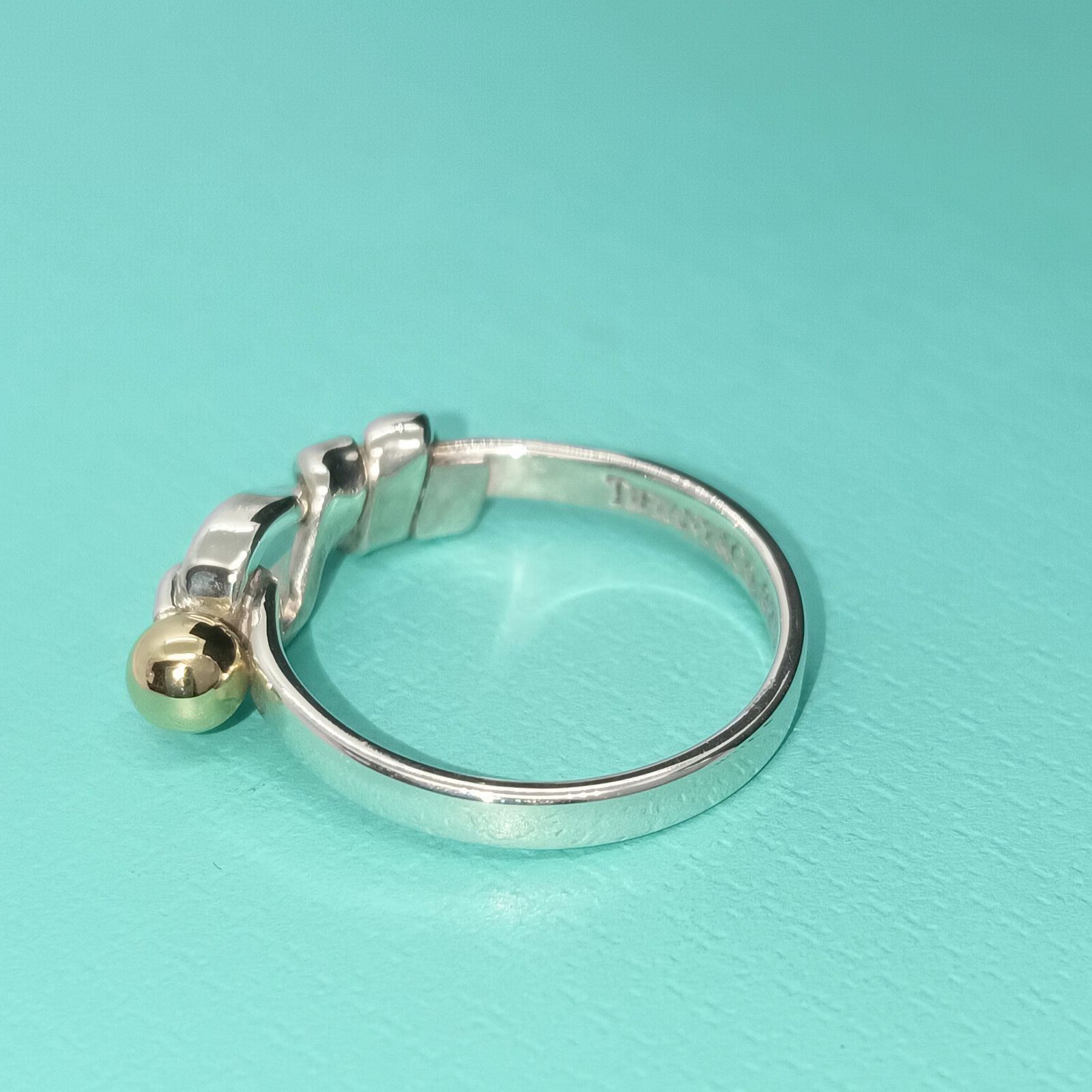 新品仕上げ】オールドティファニー TIFFANY フック＆アイ リング SV925 