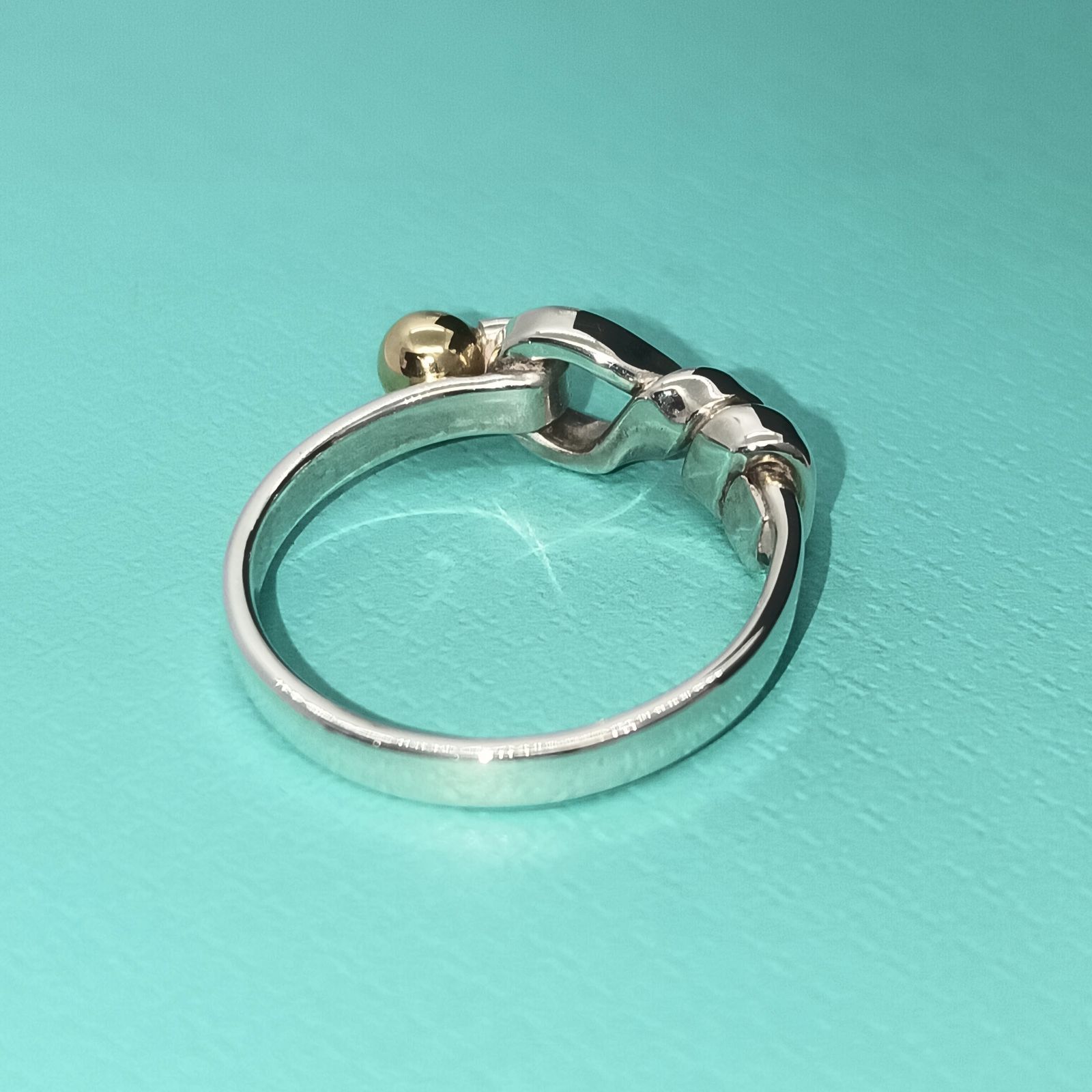 old Tiffany フックアンドアイ リング 7号 old Tiffany フックアンド