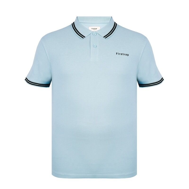 ファイヤートラップ メンズ トップス ポロシャツ Firetrap Lazer Polo Shirt Mens Blue ブルー