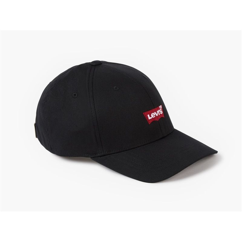リーバイス メンズ アクセサリー 帽子 キャップ Levis Mid Batwing Cap Black ブラック