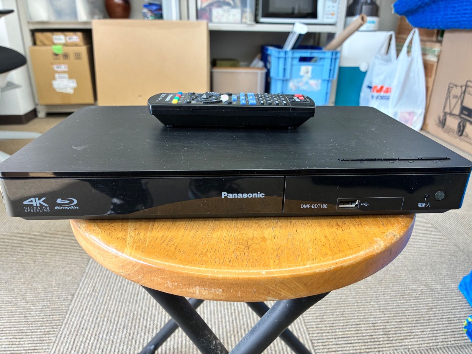 美品中古）4k Panasonic ブルーレイディスクプレーヤーDMP-BDT180