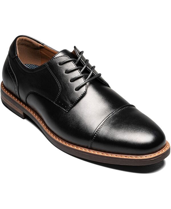 ノンブッシュ メンズ シューズ オックスフォード キャップ Nunn Bush Mens Royce Cap Toe Oxford Black ブラック