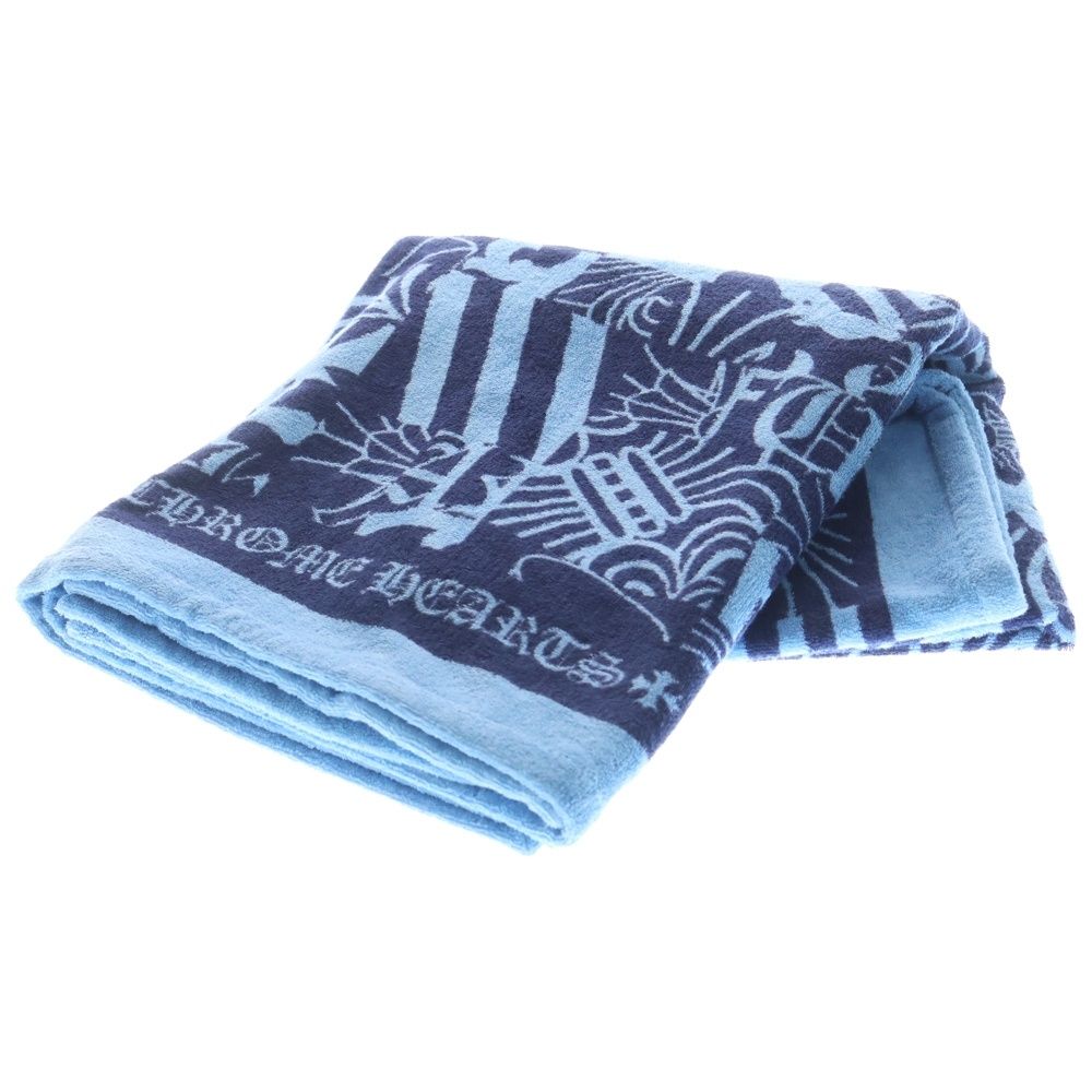 CHROME HEARTS (クロムハーツ) CH CROSS Jacquard Beach Towel 総柄