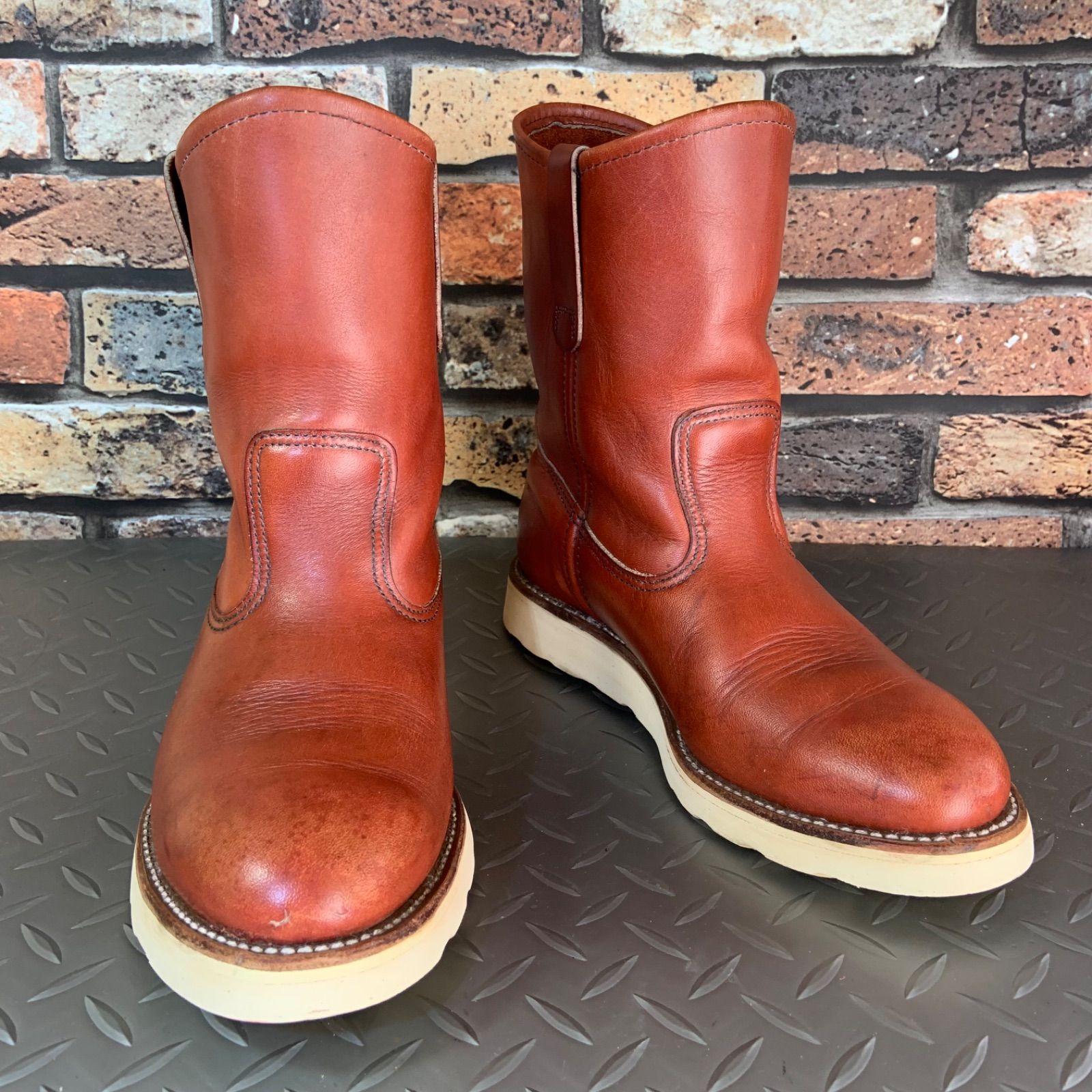 ☆REDWING 866 ペコスブーツ 緑犬タグ VINTAGE 1995年製 US7.5E JP25.5