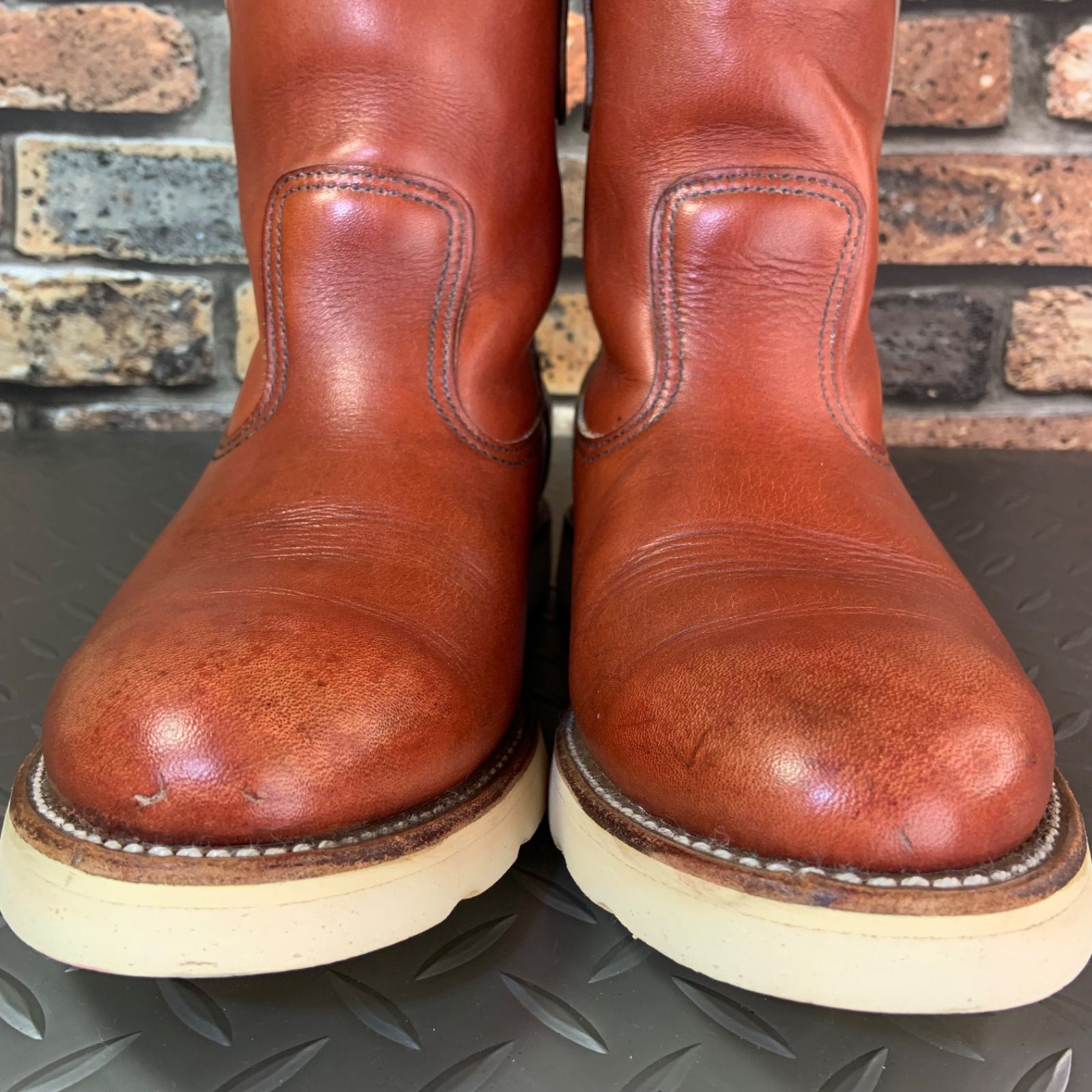 ☆REDWING 866 ペコスブーツ 緑犬タグ VINTAGE 1995年製 US7.5E JP25.5