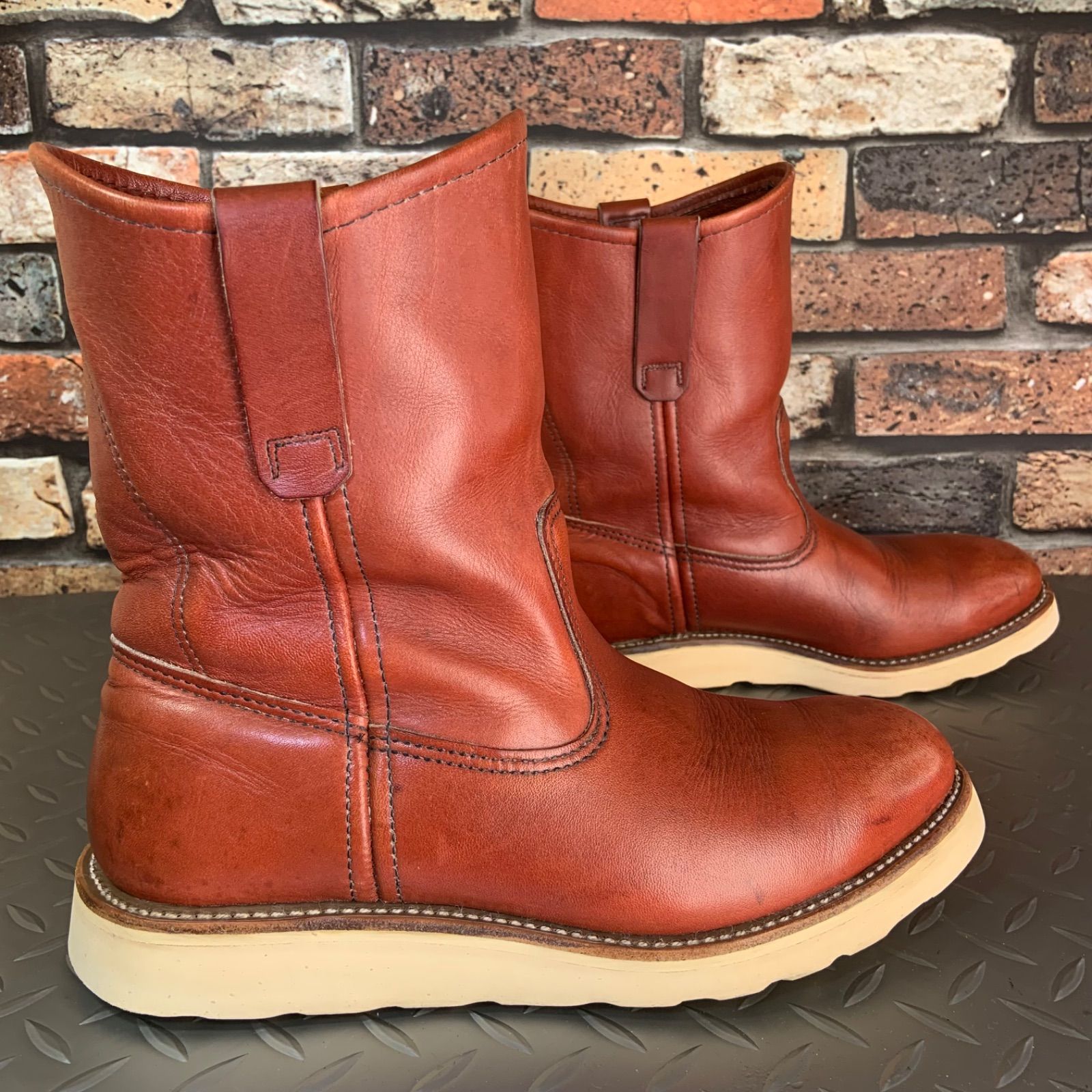 ☆REDWING 866 ペコスブーツ 緑犬タグ VINTAGE 1995年製 US7.5E JP25.5
