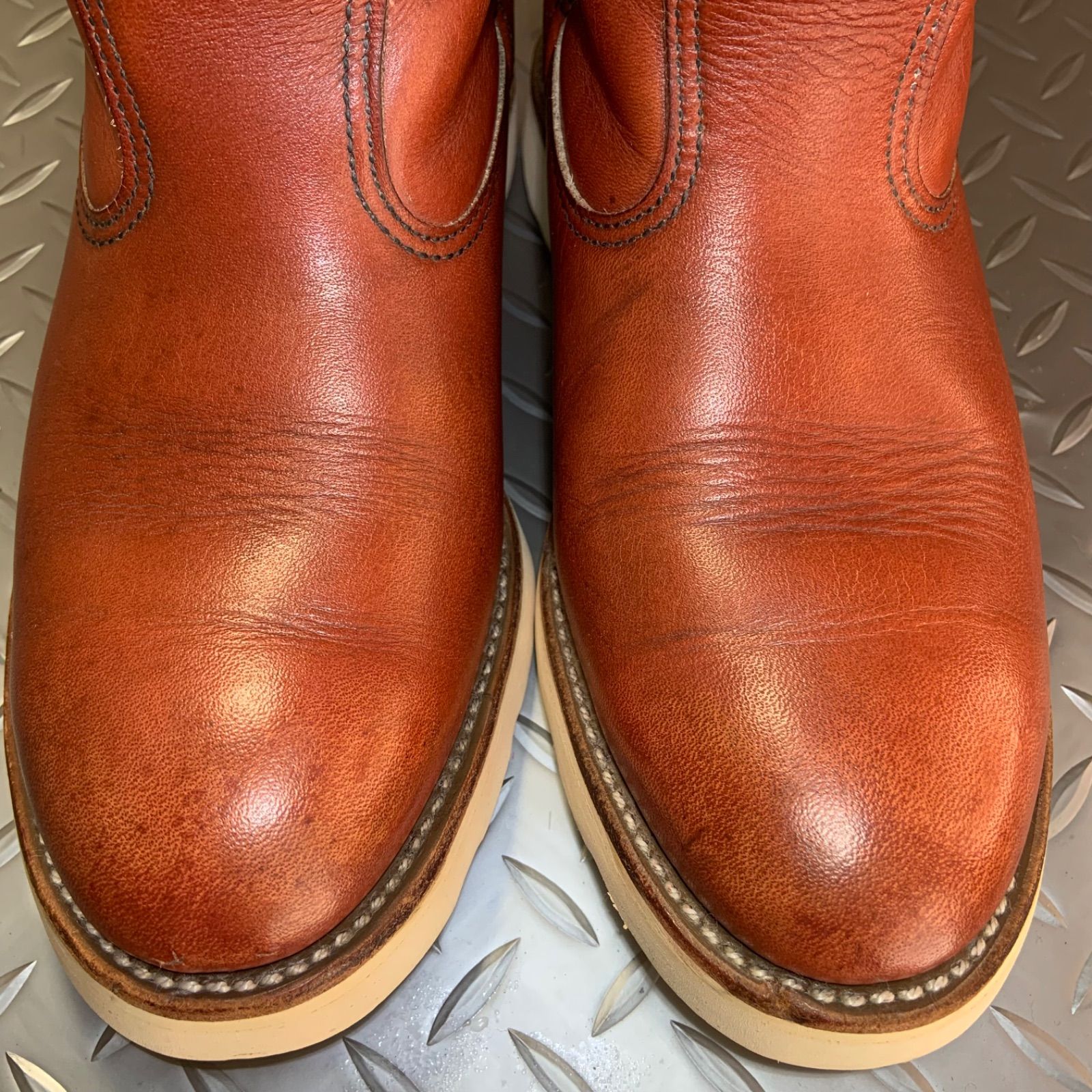 ☆REDWING 866 ペコスブーツ 緑犬タグ VINTAGE 1995年製 US7.5E JP25.5
