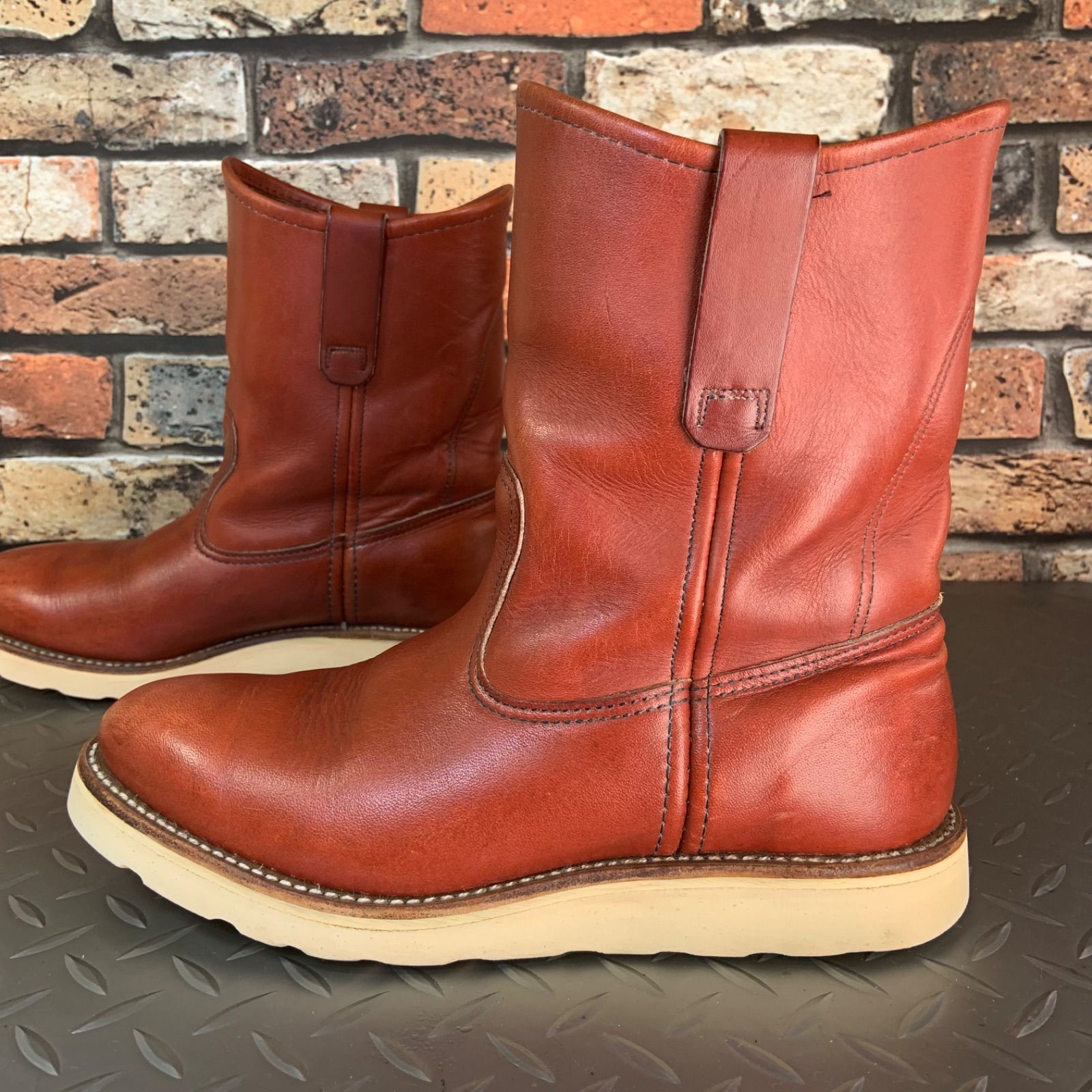90s REDWING レッドウイング　866 ペコスブーツ　犬タグ　25cm ☆REDWING 866 ペコスブーツ 緑犬タグ VINTAGE 1995年製 US7.5E JP25.5