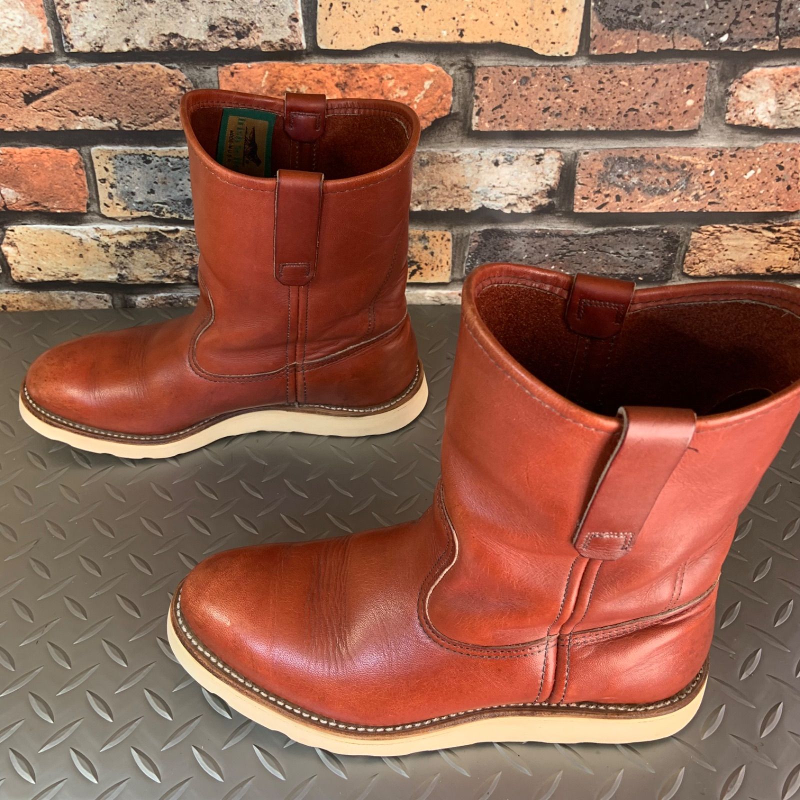 ☆REDWING 866 ペコスブーツ 緑犬タグ VINTAGE 1995年製 US7.5E JP25.5