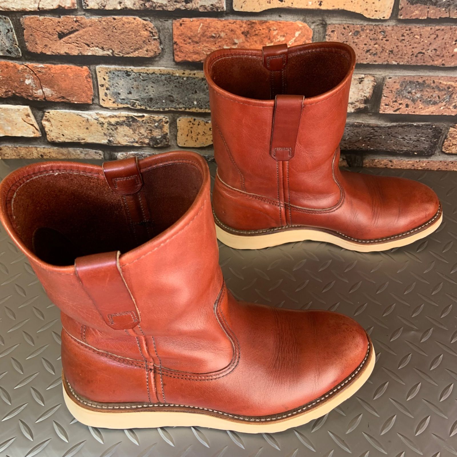 ☆REDWING 866 ペコスブーツ 緑犬タグ VINTAGE 1995年製 US7.5E JP25.5