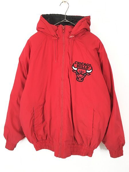 古着 90s NBA Chicago BULLS 2way ウォームアップ ジャケット パーカー