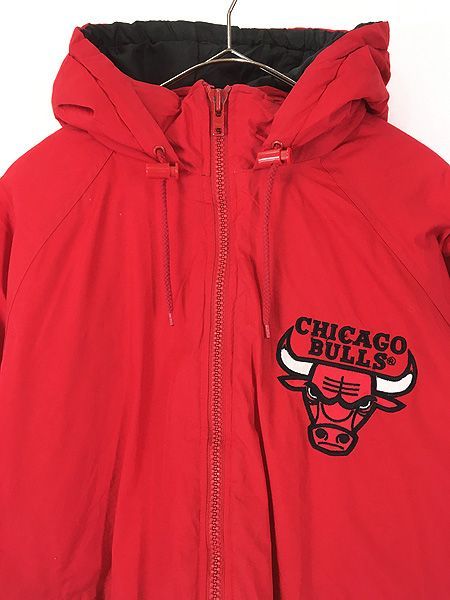 古着 90s NBA Chicago BULLS 2way ウォームアップ ジャケット パーカー