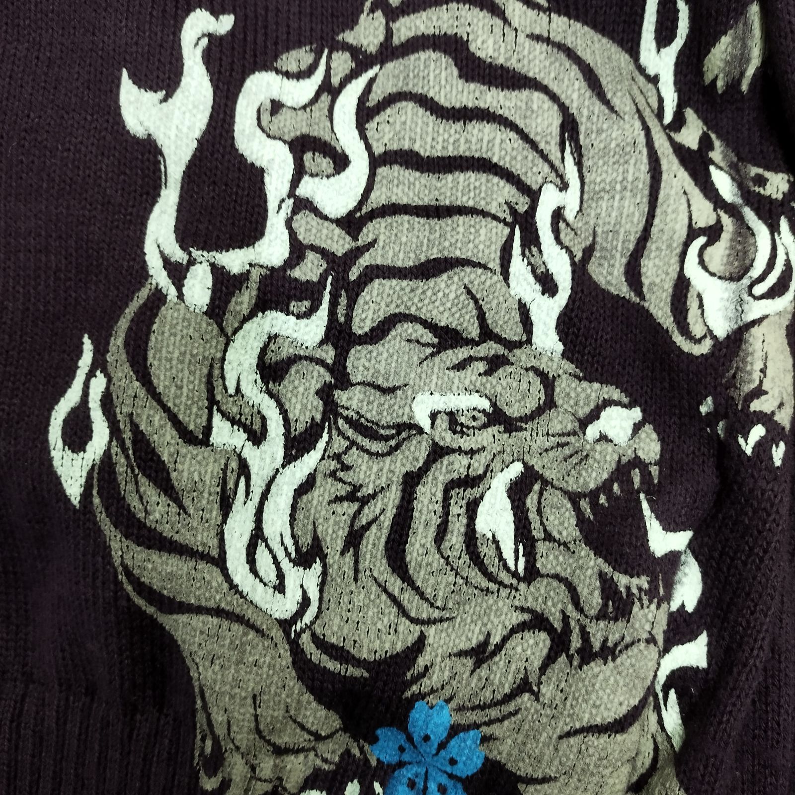 gouk ニット 長袖 2WAY ハイネック 和ゴス パンク 胸元 カットオフ Y2K