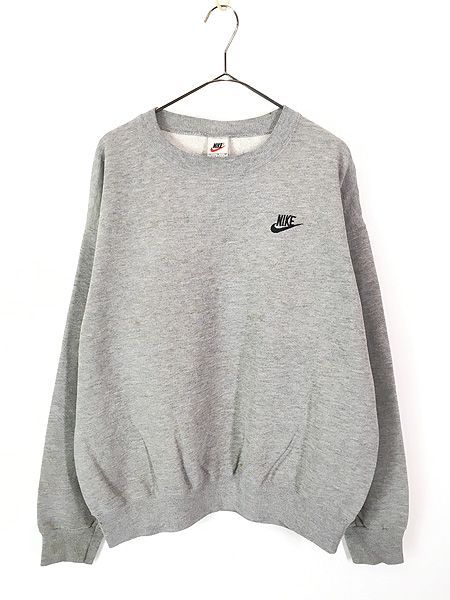 古着 90s USA製 NIKE スウォッシュ ワンポイント ソリッド スウェット