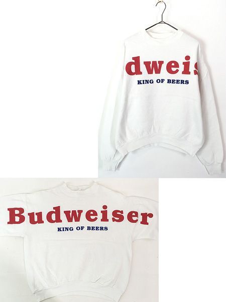 古着 90s Budweiser バドワイザー ビール 企業 特大 プリント