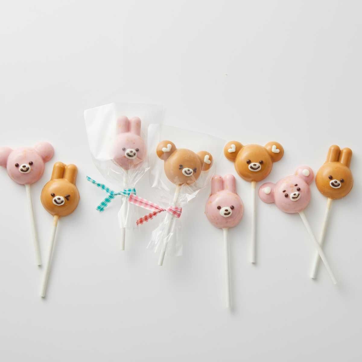 訳あり】うさくま ロリポップ チョコキット 10個分 ラッピング付