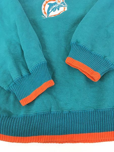 古着 90s NFL Miami Dolphins ドルフィンズ 刺しゅう スウェット