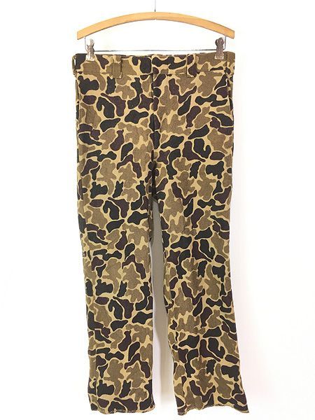 古着 80s USA製 WoolRich ダックハンター カモ 迷彩 ウール