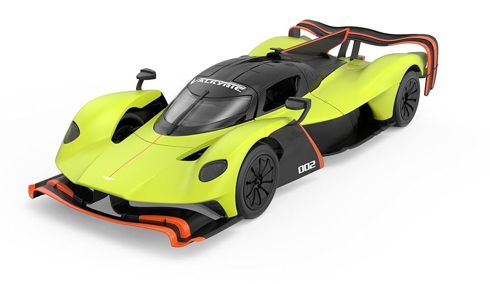 Aston Martin Valkyrie AMR Pro Valkyrie AMR Pro Remote Control RC Supercar Radio Control 1:14 Scale Rastar (Yellow Green)
