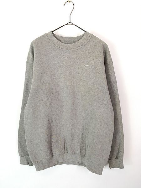 古着 90s USA製 NIKE スウォッシュ ワンポイント ソリッド スウェット