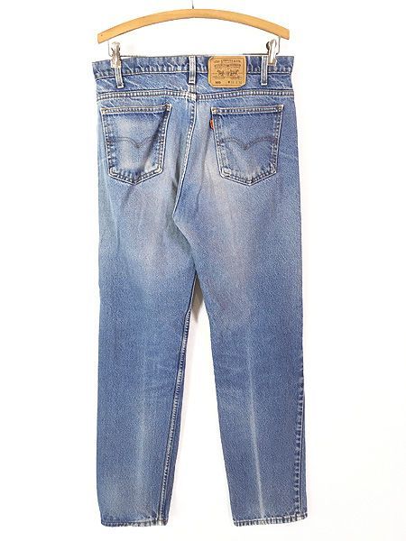古着 90s USA製 Levi's 505-0217 ヒゲ 縦落ち ブルー デニム パンツ