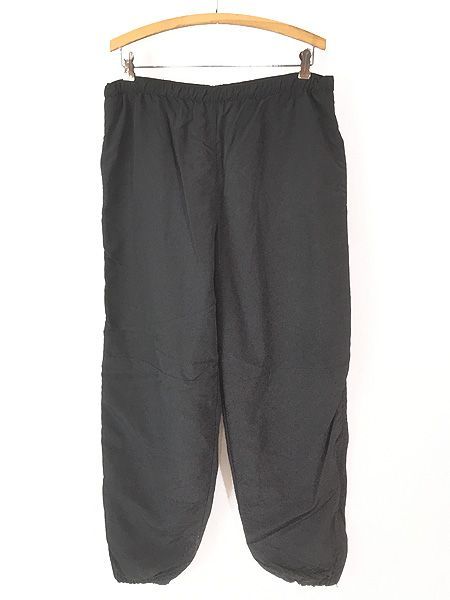 古着 90s 米軍 US ARMY IPFU ミリタリー ナイロン トレーニング パンツ オールブラック L/R