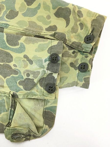【未使用品】60s ベトナム戦争　hbt rokmc 韓国軍　ダックハンターカモ 古着 60s ROKMC 韓国海兵隊 ダックハンター カモ 迷彩 ミリタリー HBT