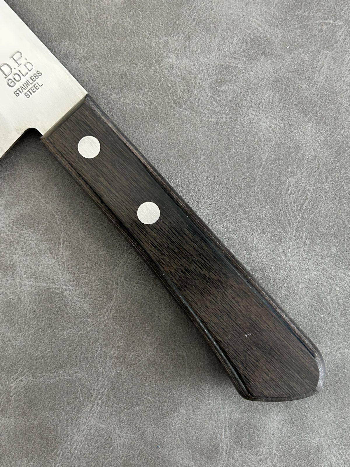 訳あり】仙助 包丁 三徳包丁 三徳 ダマスカス 170mm 黒合板柄 DP