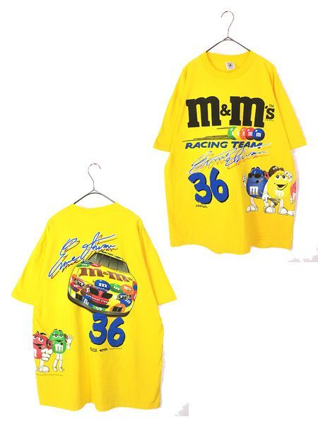 古着 90s M&M's RACING 「ERNIE IRVAN」 MB2 両面 プリント レーシング Tシャツ XL 古着