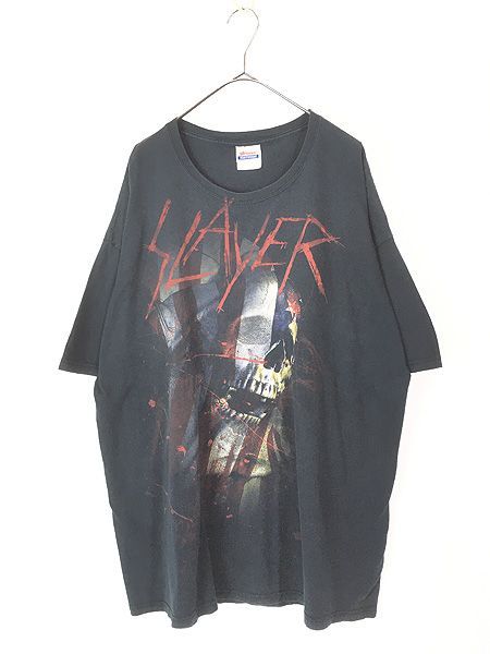 古着 00s SLAYER フラッグ スカル スラッシュ メタル ロック バンド Tシャツ XXL 8,165円