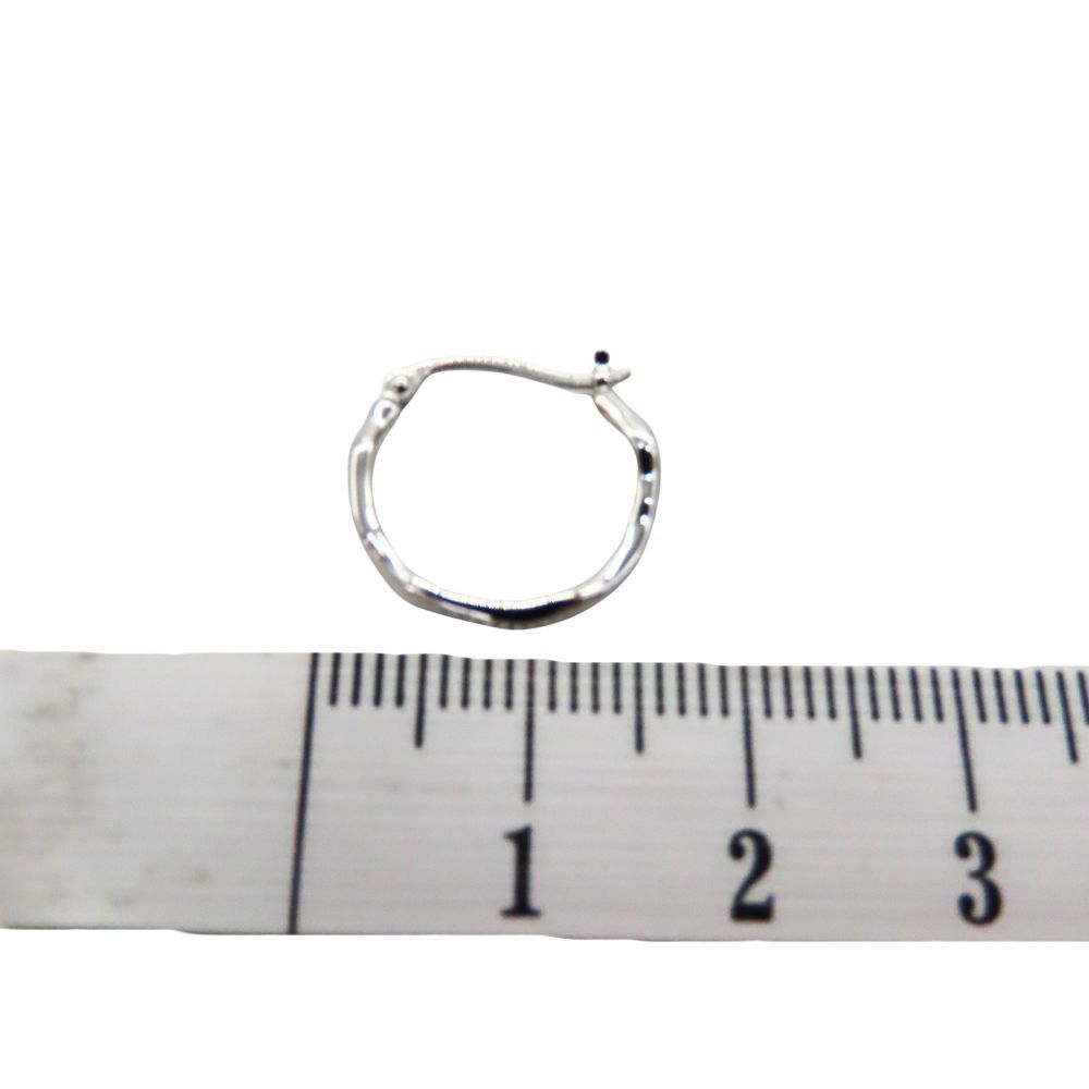 中古】ete エテ ピアス SV925 ポストK18 フープ シルバー レディース