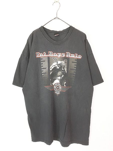 古着 00s HARLEY DAVIDSON バイク フォト グラフィック Tシャツ XL位 古着