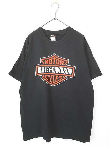 古着 00s USA製 HARLEY DAVIDSON バー&シールド BIG プリント ダイス トランプ Tシャツ XL 古着