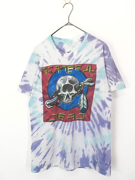 古着 90s USA製 Grateful Dead Truckin' Summer 1991 「Cyclops」 超豪華 アートワーク ロック バンド タイダイ Tシャツ L