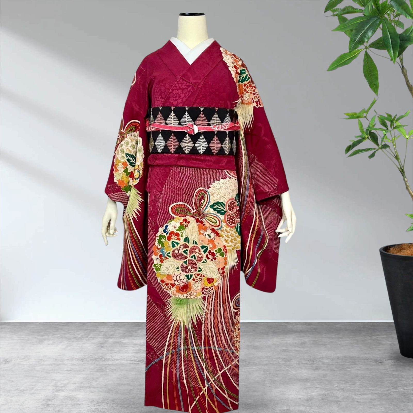 アンティーク着物 訪問着 正絹 レトロ着物 - メルカリ