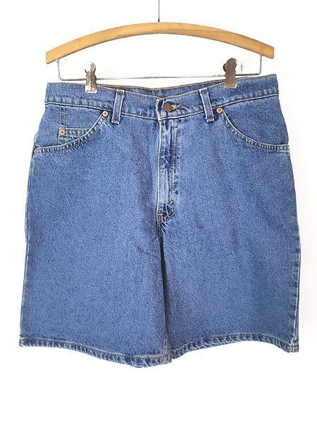 レディース 古着 Deadstock!! 90s USA製 Levi's 37950 ブルー デニム ショーツ ショート パンツ 13 W34 古着